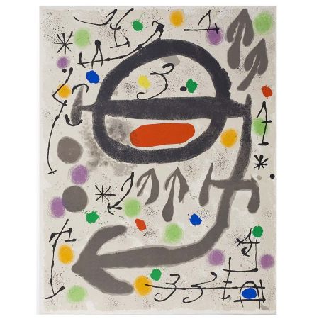 Litografia Miró - Les perseides: plate 2