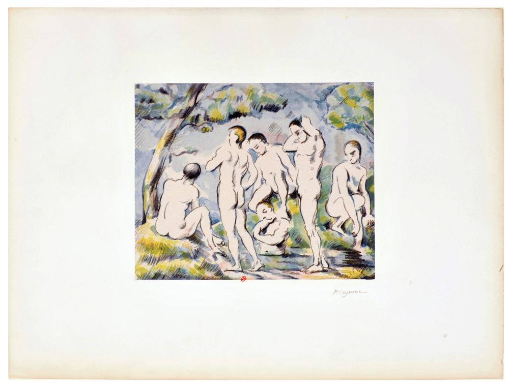 Litografia Cezanne - Les Petits Baigneurs ou Le Bain
