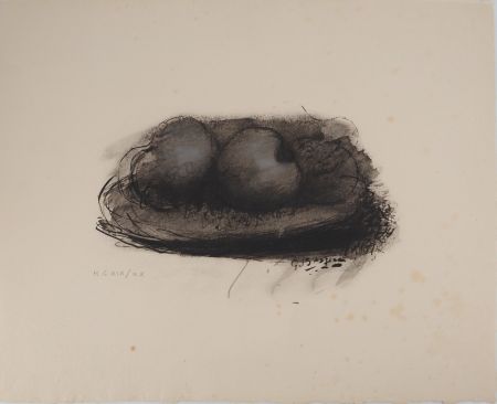 Litografia Braque - Les pommes