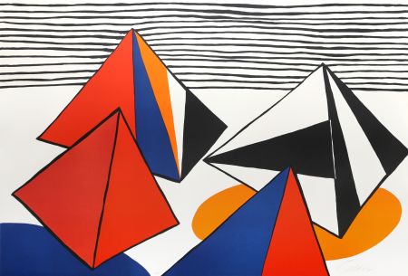 Litografia Calder - Les Pyramides Grandes