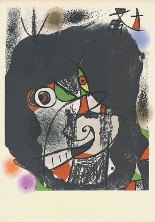 Litografia Miró - Les révolutions scéniques du XXe siècle I, 1975