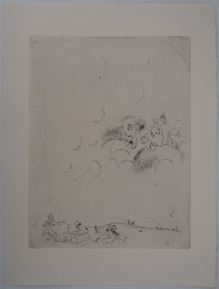 Incisione Chagall - Les rêves de Tchitchikov