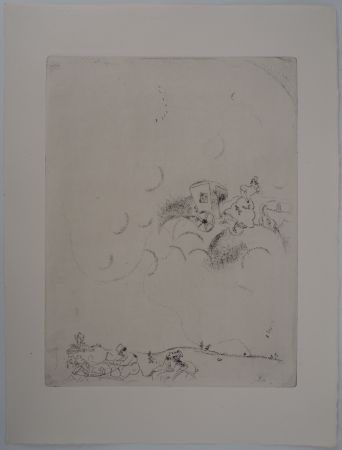 Incisione Chagall - Les rêves de Tchitchikov