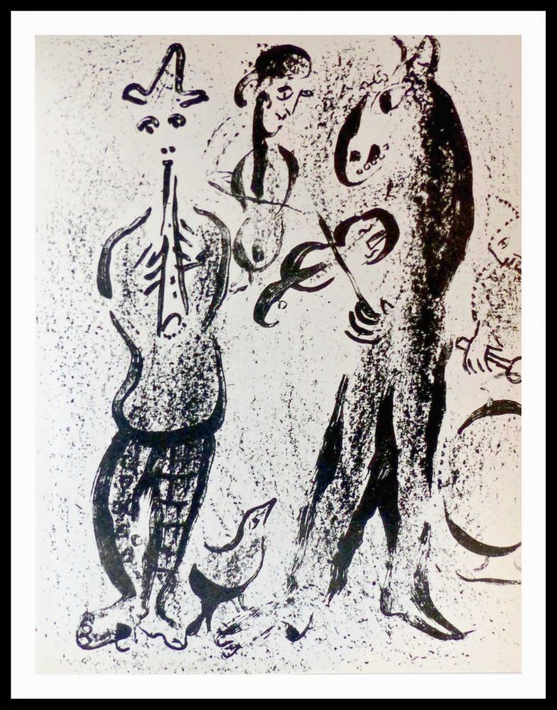 Litografia Chagall - LES SALTIMBANQUES