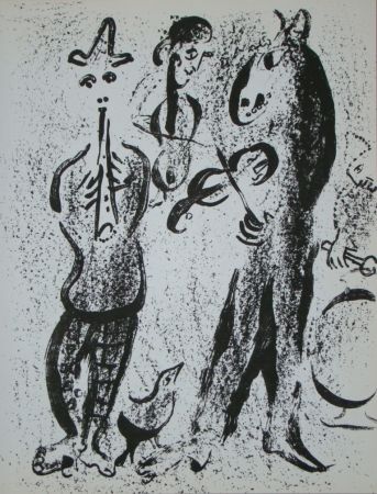 Litografia Chagall - Les Saltimbanques