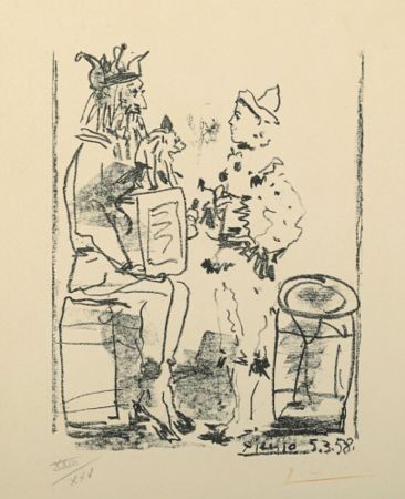 Litografia Picasso - Les Saltimbanques, from Souvenirs d'un collectionneur (B. 855; M. 285)