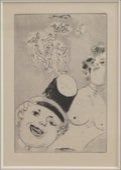 Acquaforte Chagall - Les sept Peches capitaux,: La Luxure ll