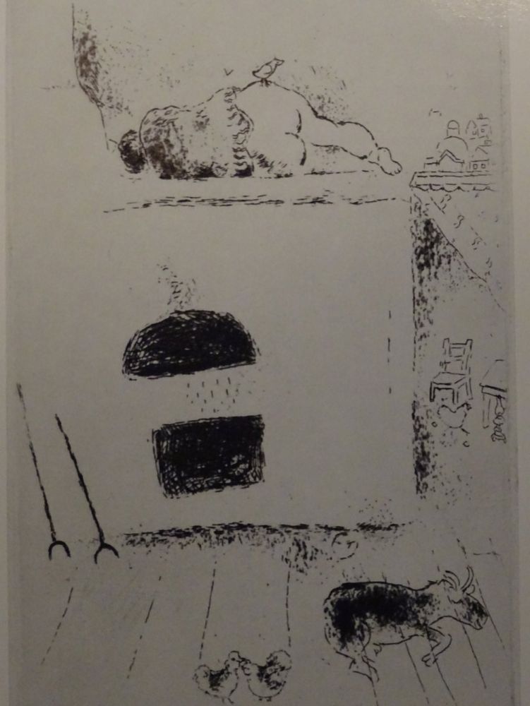 Acquaforte Chagall - Les sept Peches Capitaux: La Paresse 2