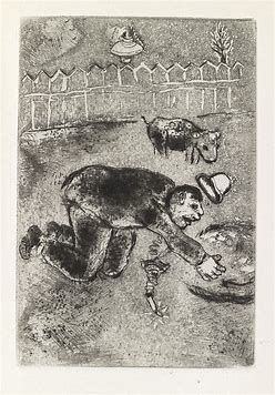 Acquaforte Chagall - Les sept Peches capitaux: L'Avarice 11