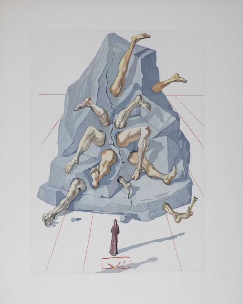 Litografia Dali - Les Simoniaques