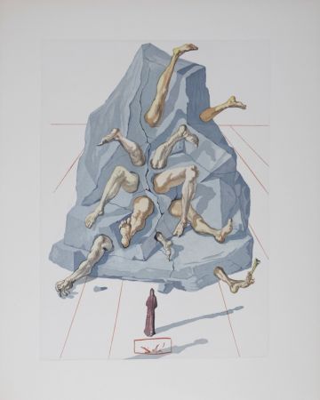 Litografia Dali - Les Simoniaques