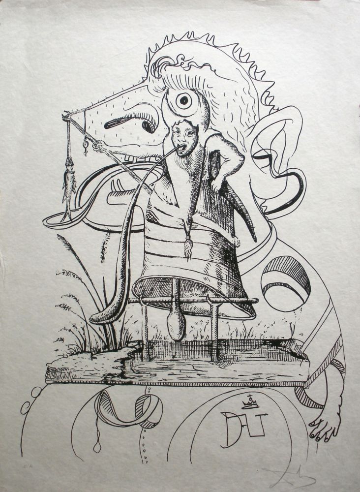 Litografia Dali - Les Songes drolatiques de Pantagruel 11