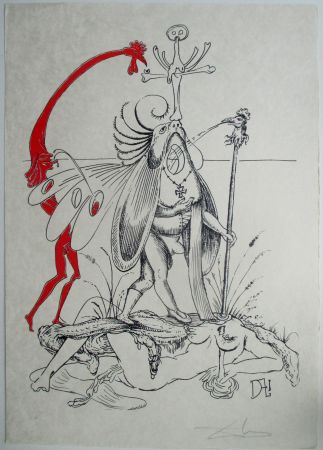 Litografia Dali - Les songes drolatiques de Pantagruel, pl 1