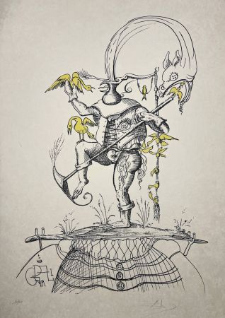 Litografia Dali - Les Songes Drôlatiques de Pantagruel, Planche XX