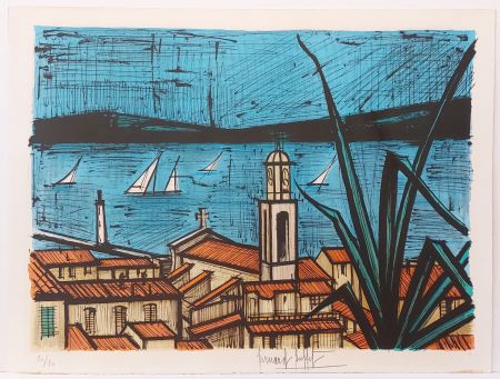 Litografia Buffet - Les Toits de Saint-Tropez 