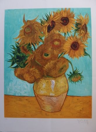 Litografia Van Gogh - Les Tournesols