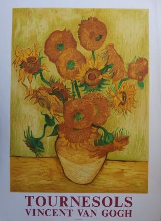 Litografia Van Gogh - Les Tournesols