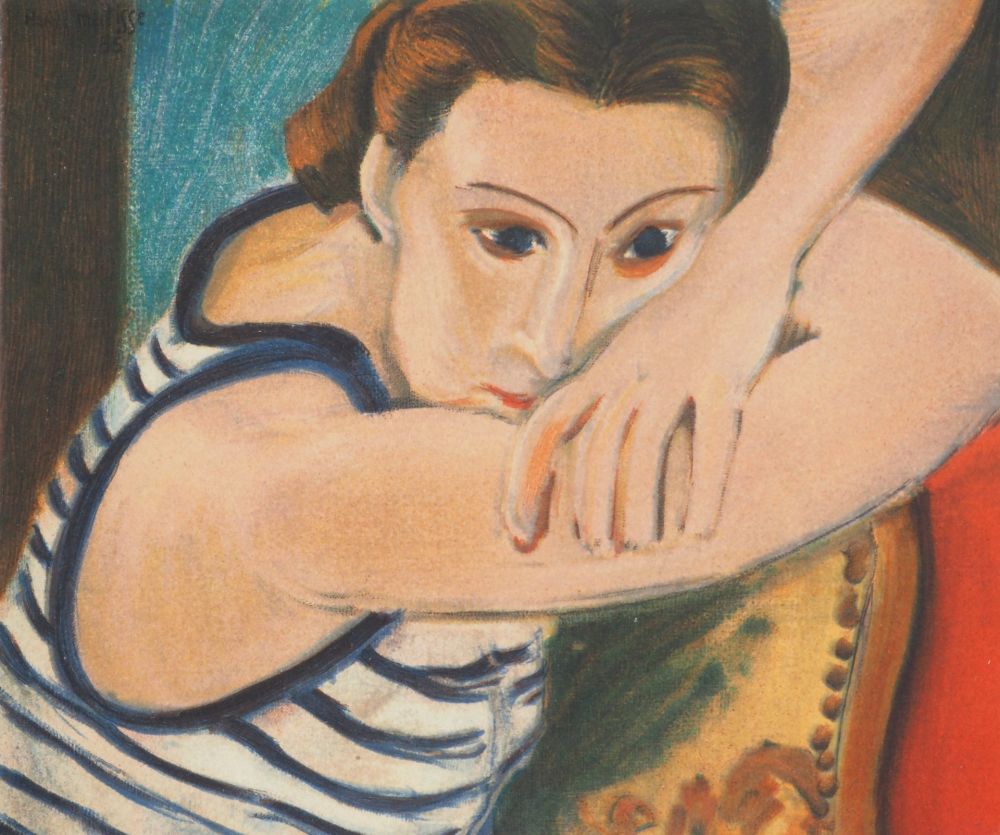 Litografia Matisse - Les yeux bleus