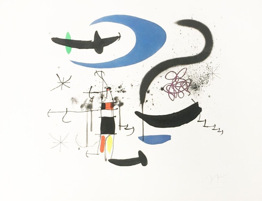 Acquaforte E Acquatinta Miró - L'escalier de la Nuit