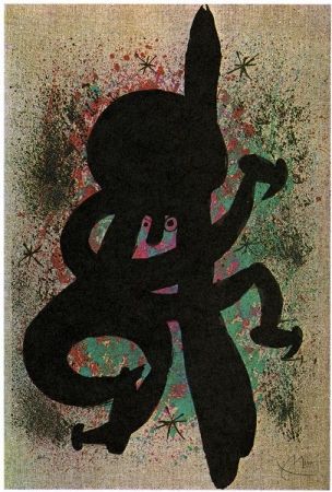 Litografia Miró - L'esquimo fiévreux / The feverish eskimo
