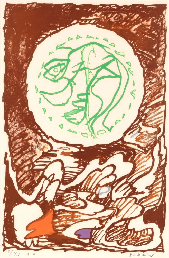 Litografia Alechinsky - L'excédante 02