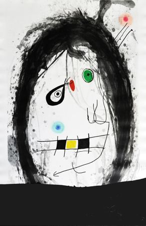 Incisione Miró - L´exilé noir