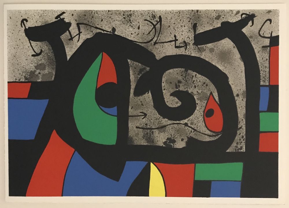 Litografia Miró - Lezard aux Plumes d'or (M.809)