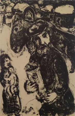 Litografia Chagall - L'Homme a la Thora