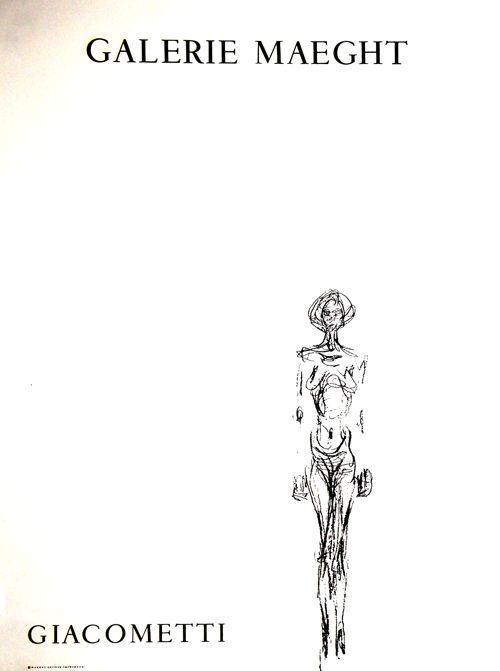 Litografia Giacometti - L'Homme Debout