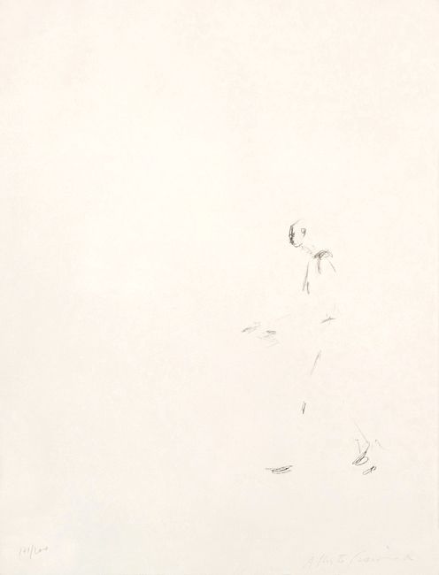 Litografia Giacometti - L'Homme qui marche