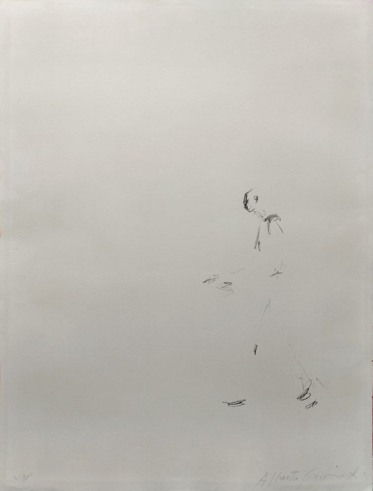 Litografia Giacometti - L'HOMME QUI MARCHE