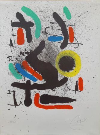 Litografia Miró - Liberté des libertés 