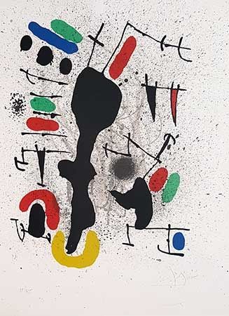 Litografia Miró - Liberté des Libertés