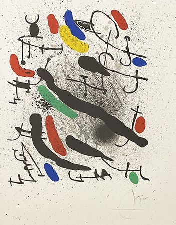 Litografia Miró - Liberté des libertés