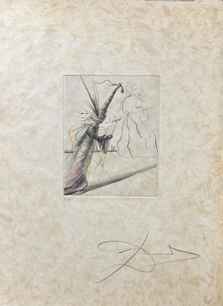 Incisione Dali - L'Illusioniste (1968)