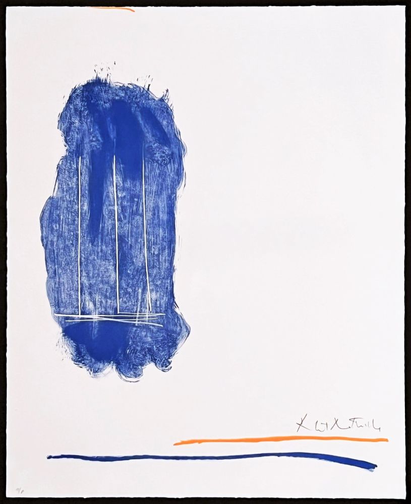 Litografia Motherwell - Lines for St. Gallen