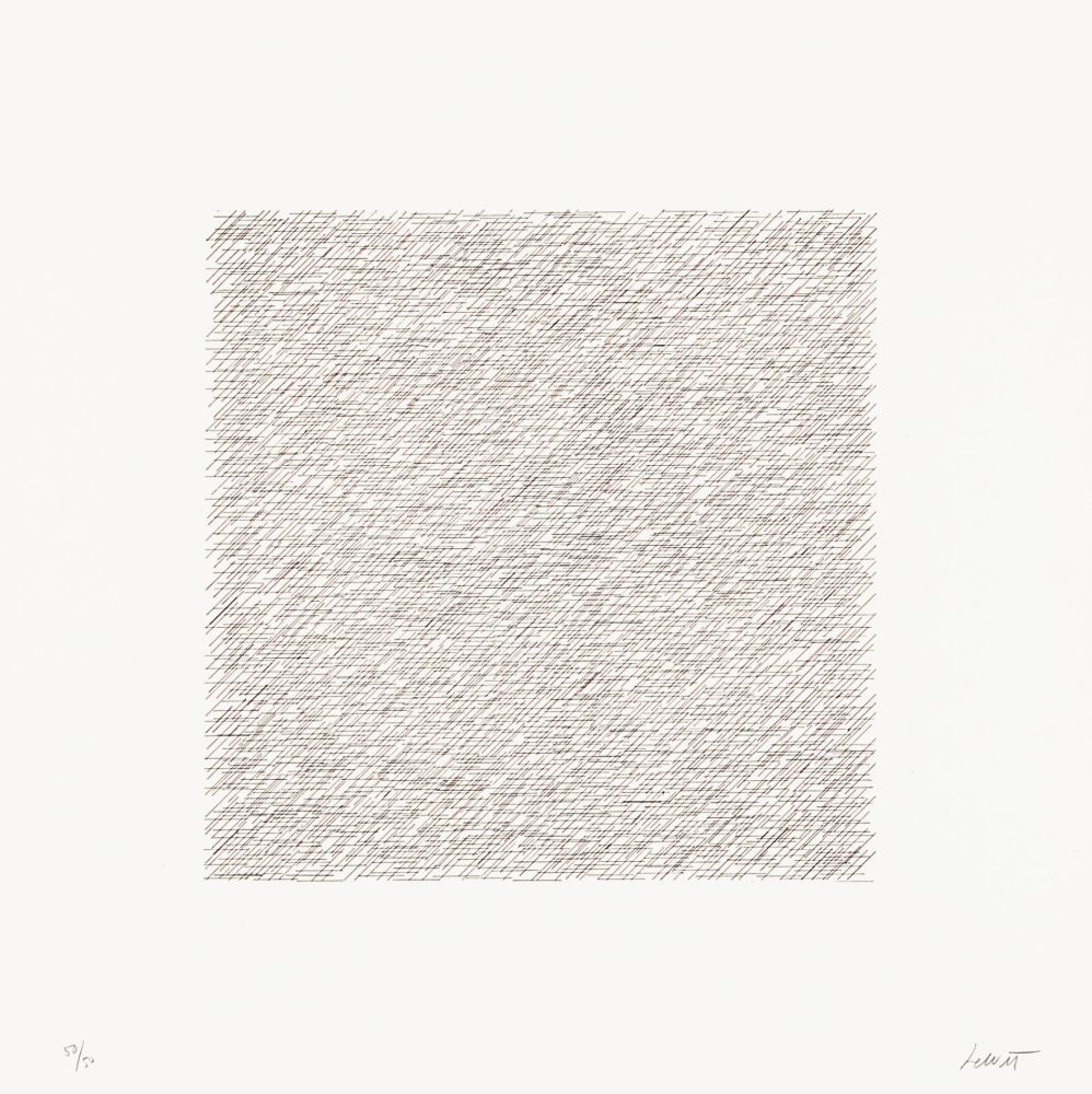Litografia Lewitt - Lines of One Inch in Four Directions and All Combinations 03 (70122)
