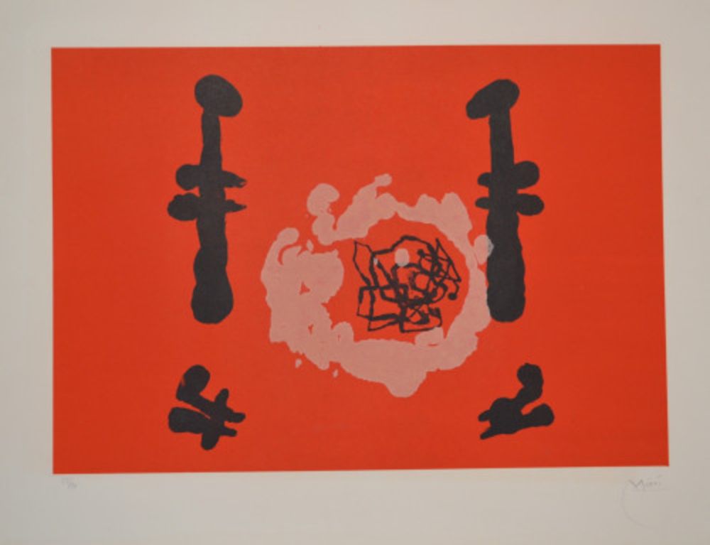 Acquatinta Miró - L'Invention Du Feu - D284