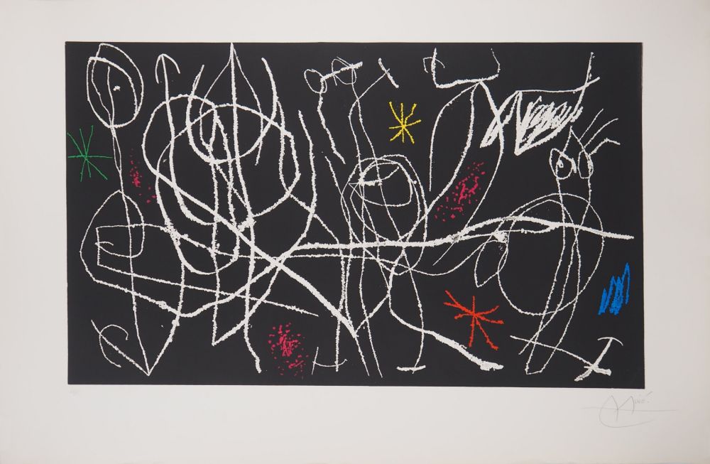 Incisione Miró - L'invité du dimanche