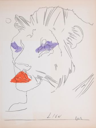Non Tecnico Warhol - Lion, C. 1974 - Hand-signed