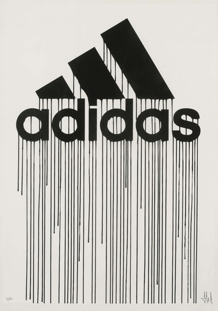 Serigrafia Zevs - Liquidated Adidas