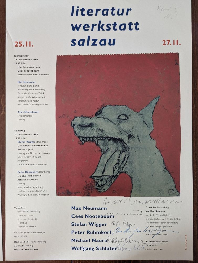 Manifesti Neumann - Literatur Werkstatt Salzau