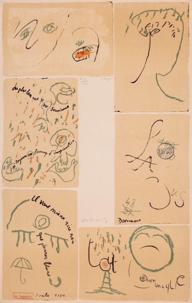 Acquaforte Dotremont - Litho-mots