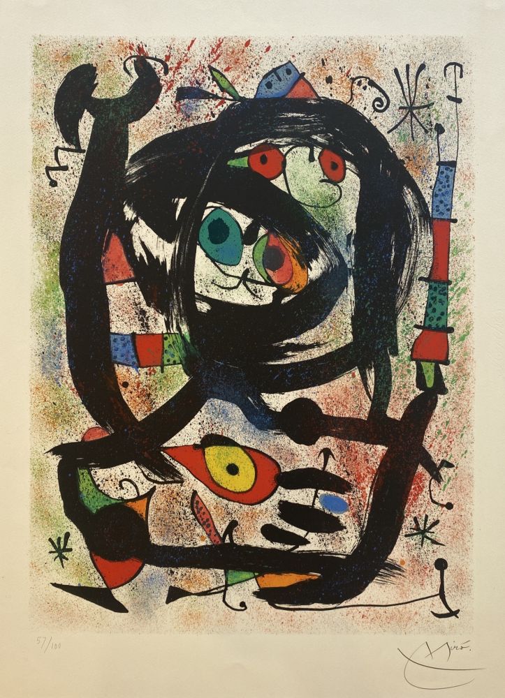Litografia Miró - Lithograph for the County Museum of Art, Los Angeles
