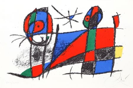 Litografia Miró - Lithograph VI (M. 1042)