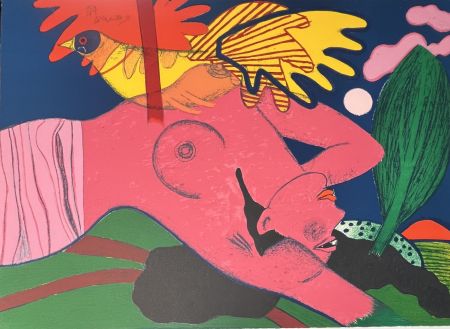 Litografia Corneille - Lithographie Extase de l'été, 1985