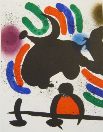 Litografia Miró - Lithographie  IV  Miro Lithographe I