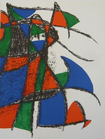 Litografia Miró - Lithographie  IV  Miro Lithographe II