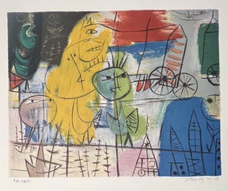 Litografia Corneille - Lithographie La rue Cobra, 1949 - 2003