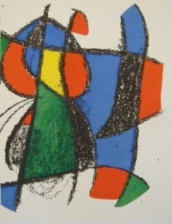 Litografia Miró - Lithographie  Miro Lithographe II